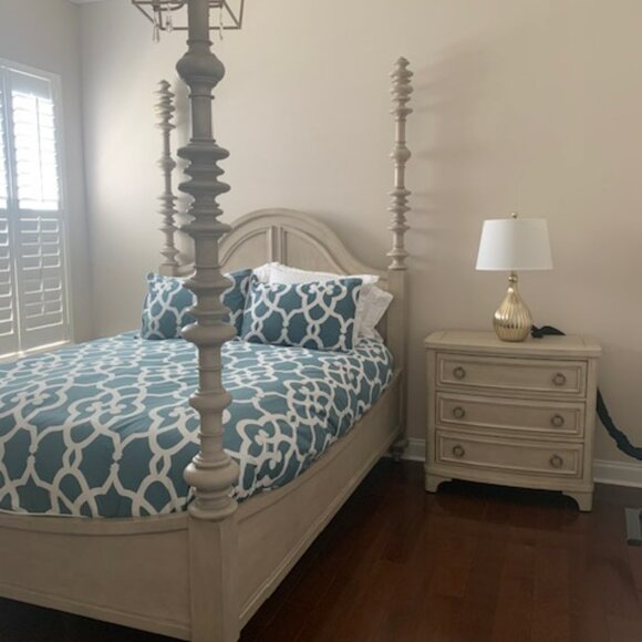 Teal Queen/Full Duvet Cover & Shams by Crane & Canopy - Picture 1 of 3